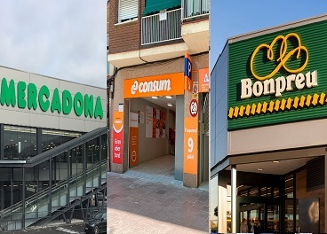 Mercadona, Consum, Bon Preu y Cataluña