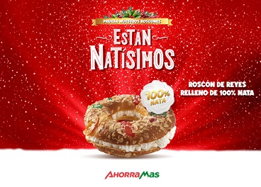 Roscón 100% nata de Ahorramas