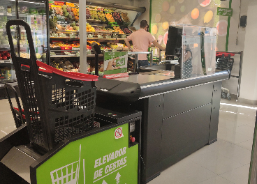 Cajas de la nueva tienda de Covirán