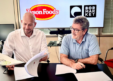 Firma del acuerdo entre Tyson Foods y Bormarket