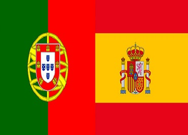 Banderas de España y Portugal