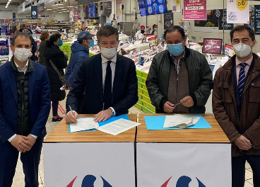 Firma del acuerdo de Carrefour