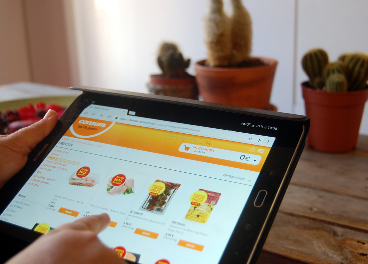Tienda online de Consum en una tablet