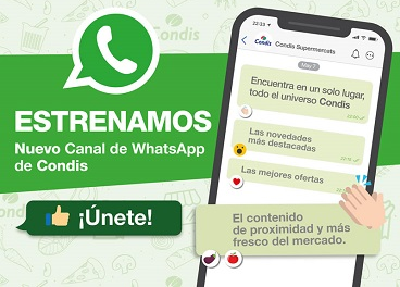 Condis entra en WhatsApp