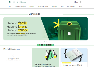 Ecovidrio estrena web para empresas