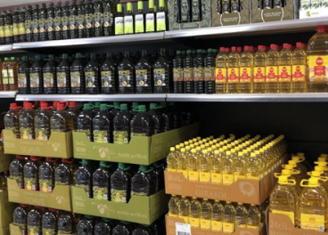 Mercadona y lineal de aceite de oliva