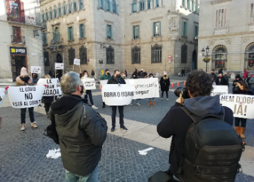 Concentración comercio catalán