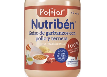 Nuevo potito con garbanzos de Nutribén 