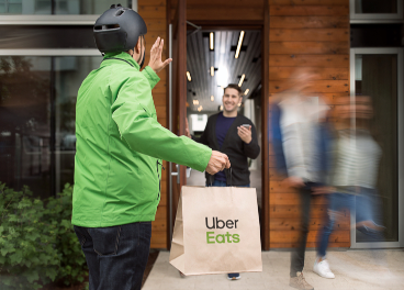 Repartidor de Uber Eats