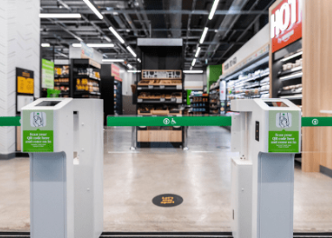 Interior de un supermercado Amazon Go