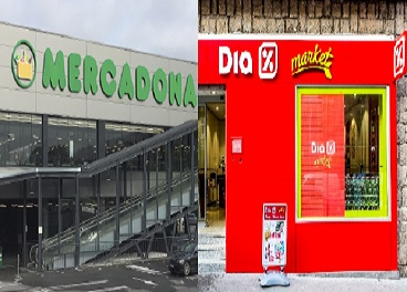 Tiendas de Mercadona y DIA