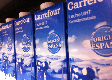 Leche de MDD de Carrefour 