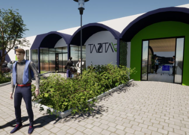 Infografía de las futuras tiendas de Tazita