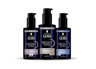 Schwarzkopf (Henkel) lanza Gliss Night Elixir