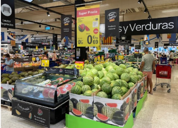 Carrefour baja precio de la sandía