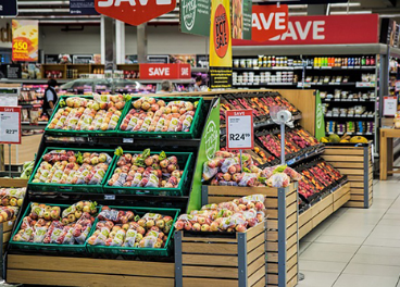 Interior de supermercado