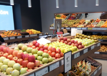 Interior BM Supermercados en Novallas