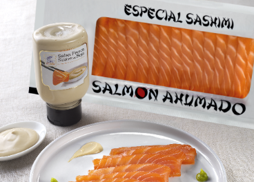 Sashimi de Salmón Ahumado (Domínguez)