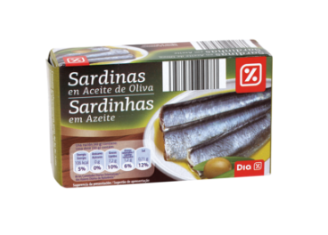 Sardinas en aceite de oliva de DIA