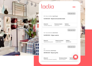 Taclia gestiona reparaciones en retail