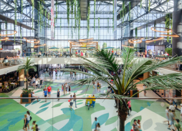 Infografía de un centro comercial de Sonae Sierra