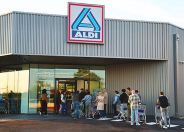 Exterior de tienda Aldi