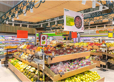 Interior de un supermercado HiperDino