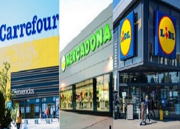 Carrefour, Mercadona y Lidl, líderes