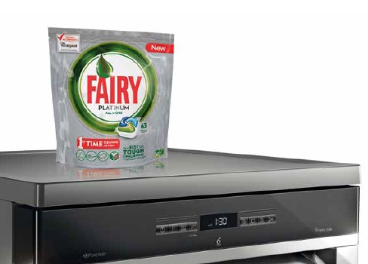 Acción de co-branding entre Fairy y Whirlpool