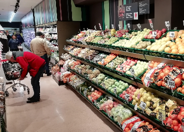 Interior de la tienda Eroski City