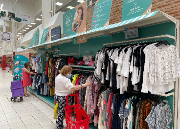 Córner de Moda Re- en un hipermercado Alcampo