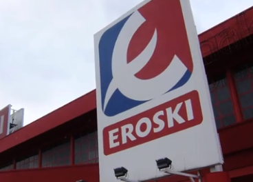 Entrada a una tienda de Eroski