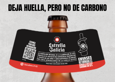 Sello sostenible en Estrella Galicia
