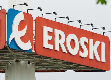 Letrero de Eroski