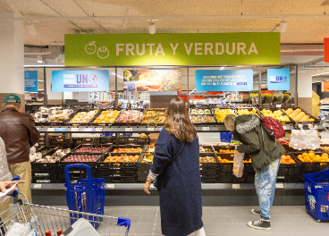 Interior de supermercado Aldi