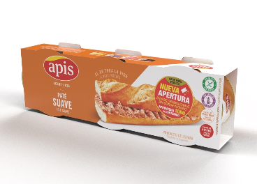Apis lanza un nuevo envase Ecopeel para sus patés