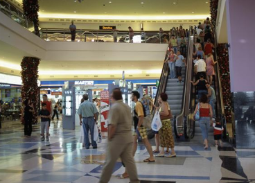 Interior de centro comercial