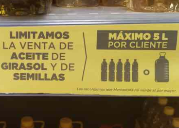 Limitación venta aceite girasol en Mercadona