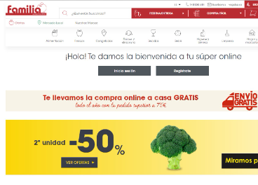E-commerce Autoservicios Familia