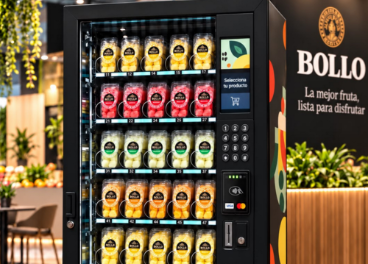 Frutas listas para consumo en vending de Bollo