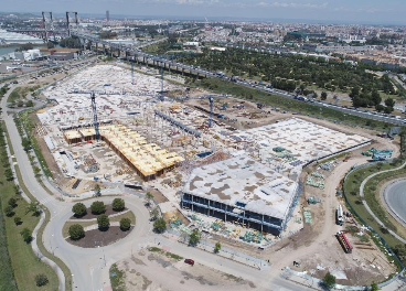 El centro comercial Lagoh, en construcción