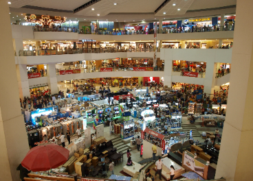 Interior de centro comercial