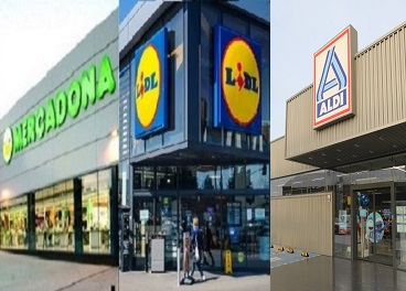 Mercadona, Lidl y Aldi ganan 1,8 puntos de cuota