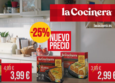 La Cocinera reduce sus precios hasta un 25%