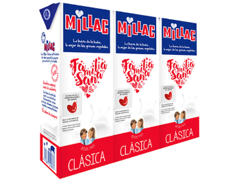 Leche con marca Millac, de JSP