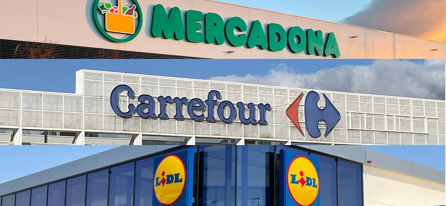 Mercadona, Carrefour y Lidl, líderes