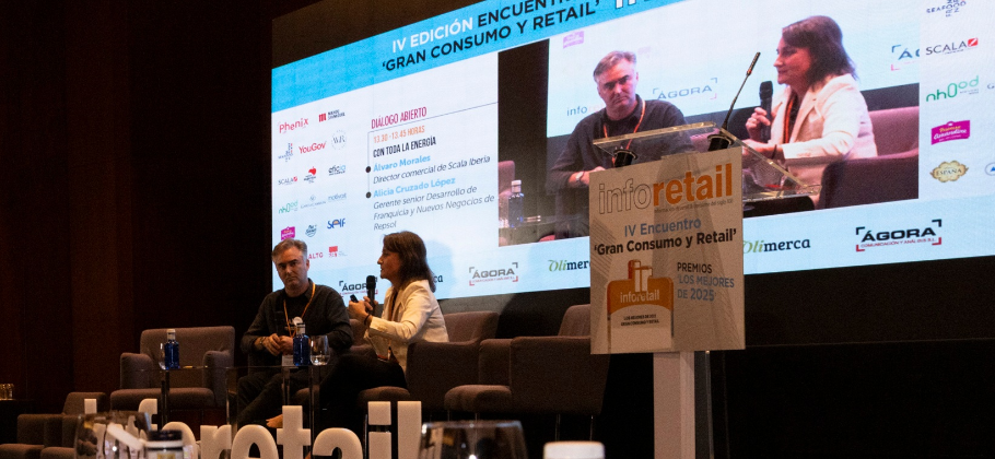 Álvaro Morales (Scala) y Alicia Cruzado (Repsol)