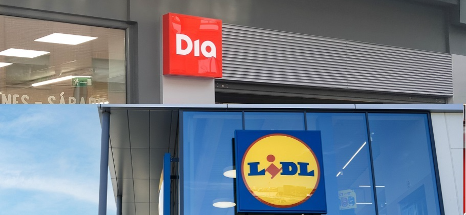 DIA y Lidl, líderes en penetración en Europa