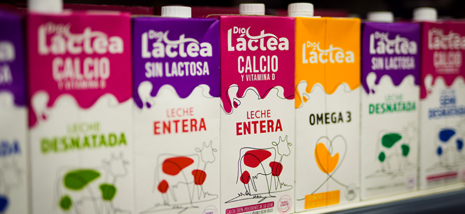 DIA destina 180 millones a leche de origen España