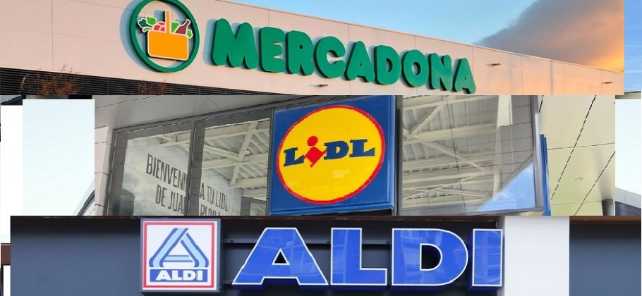 Mercadona, Lidl y Aldi, casi 20.000 empleos